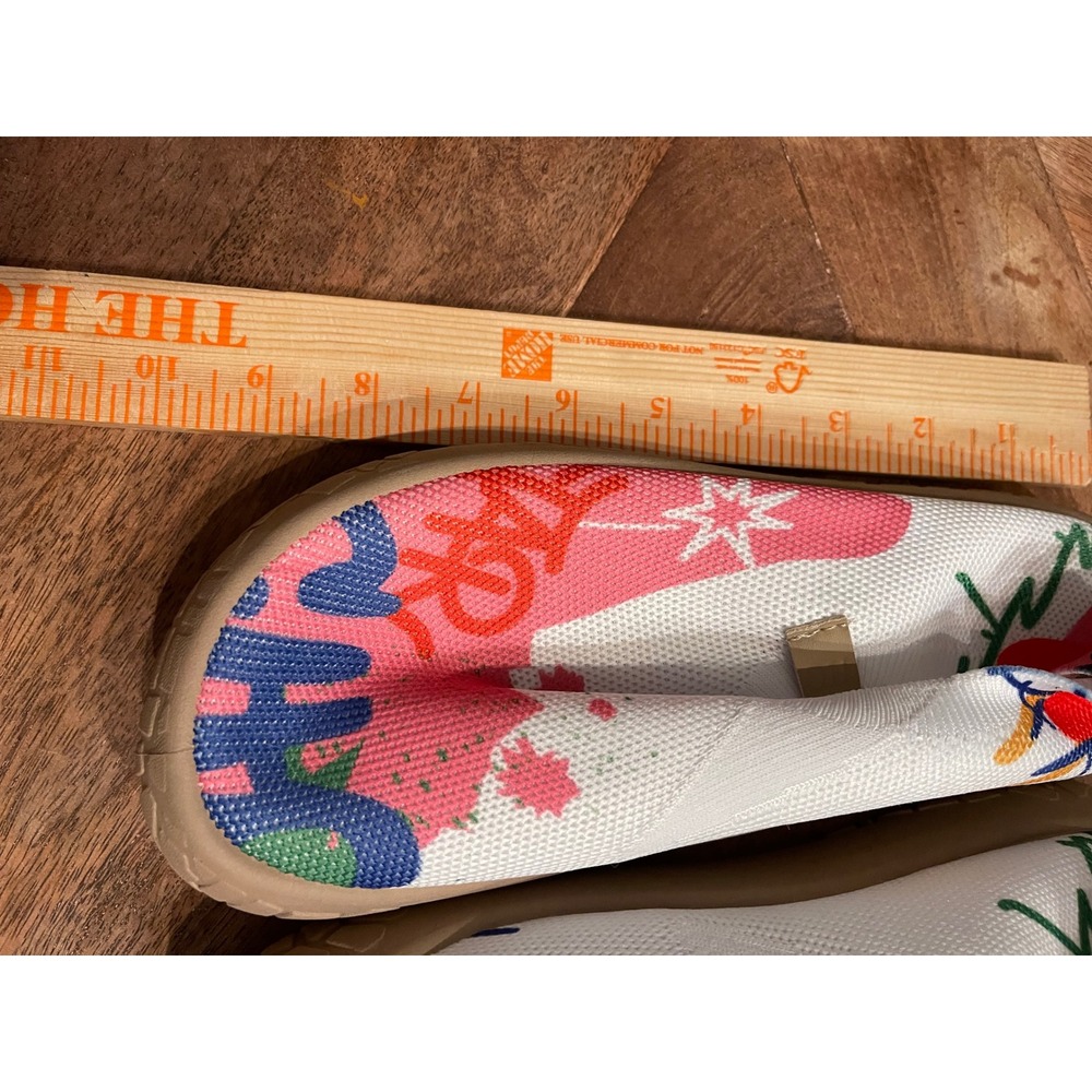 Hola Camel Graffiti Print Knit Slip On Barefoot Sneakers Multi Color Size 37 - Picture 9 of 9